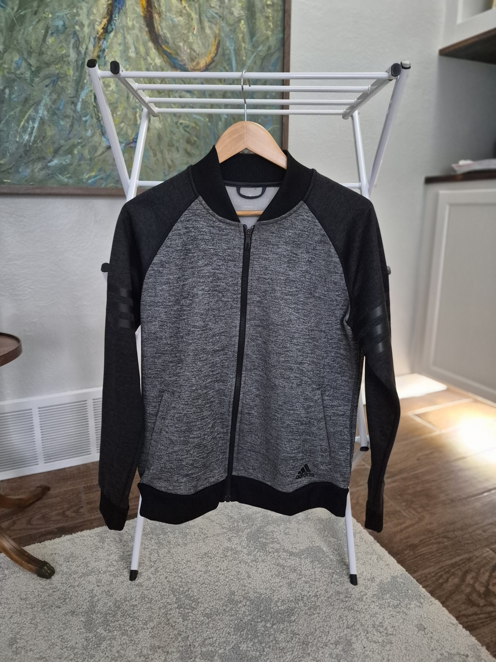 adidas Women's Gray & Black Track Jacket Size Large